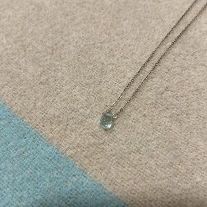 Blue Crystal Teardrop Necklace